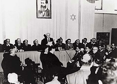 Proklamation des Staates Israel am 14. Mai 1948 